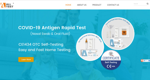 के बारे में नवीनतम कंपनी समाचार ALLTEST बायोटेक COVID-19 थीम वेबसाइट अब लाइव है