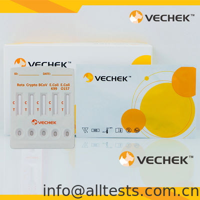 अच्छी कीमत Rotavirus+Cryptosporidia+Coronavirus+E. Coli K99 +E. Coli O157 Antigen Combo Rapid Test Cassette (Feces) ऑनलाइन