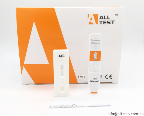 Good price अल्कोहल (ALC) टेस्ट किट रैपिड डायग्नोस्टिक कैसेट / डिपस्टिक / पैनल टेस्ट किट का पता लगाता है, जो मूत्र में मौजूद है। ऑनलाइन