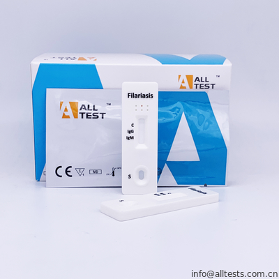 Good price AllTest फाइलेरियासिस रैपिड टेस्ट किट रक्त और सीरम और प्लाज्मा IFIL-402 ऑनलाइन
