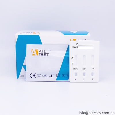 Good price HBsAg / HCV / HIV कॉम्बो रैपिड टेस्ट कैसेट सीरम / प्लाज्मा के नमूने के साथ ऑनलाइन