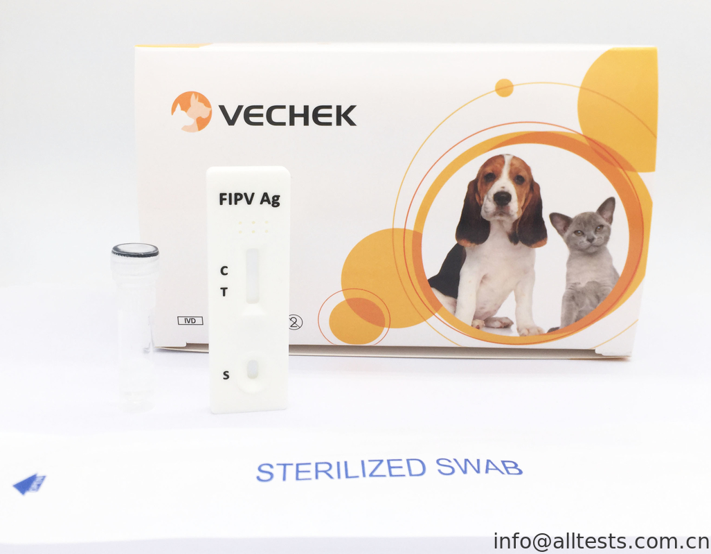 White Color Rapid Test Kits Feline Infectious Peritonitis Ag Test High Accuracy