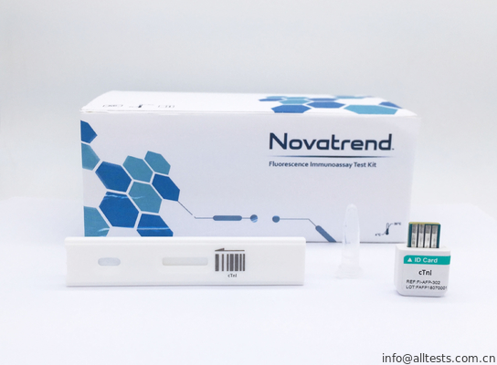 Good price Novatrend कार्डियक ट्रोपोनिन I (cTnI) मानव पूरे रक्त / सीरम / प्लाज्मा में प्रतिदीप्ति Immunoassay विश्लेषक द्वारा परीक्षण का उपयोग ऑनलाइन