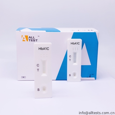 Good price CE प्रमाणित ग्लाइकेटेड हीमोग्लोबिन (HbA 1c) पूरे रक्त में तेजी से परीक्षण ऑनलाइन